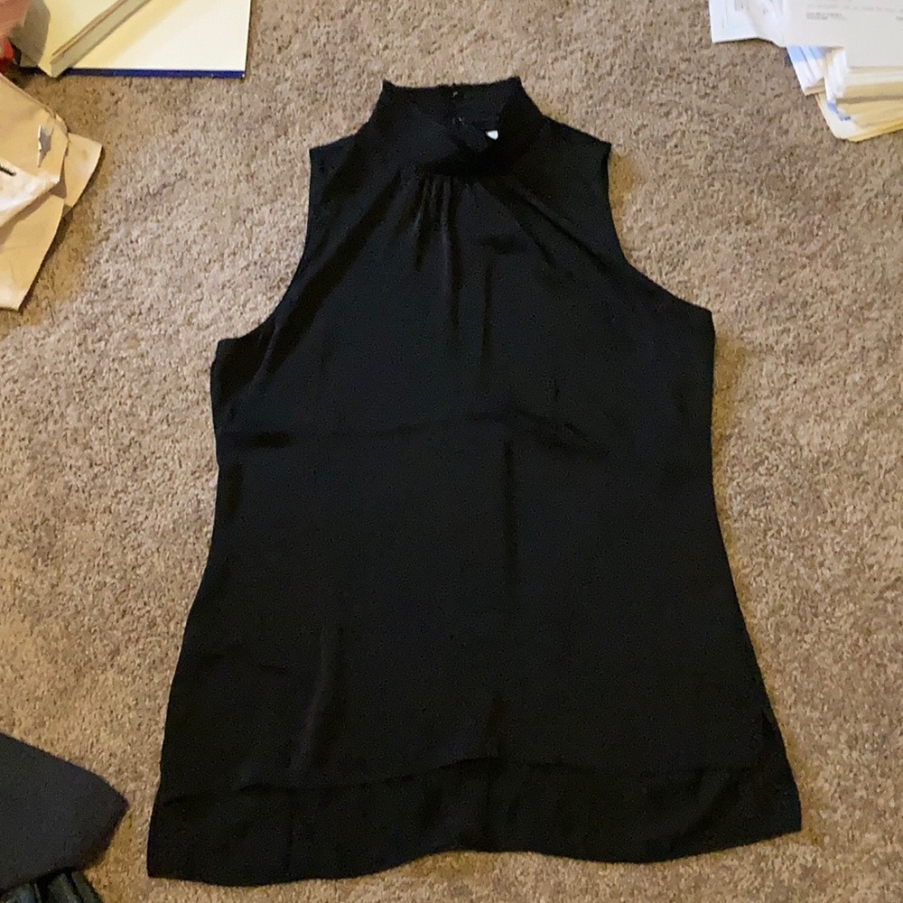 Calvin Klein Turtle Neck Sleeveless Blouse